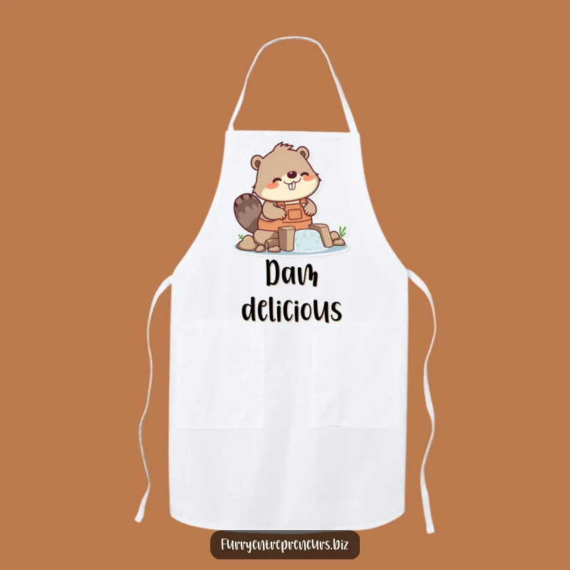 Funny Beaver Builder Dam Apron - Mess-Proof Humor While You Work
