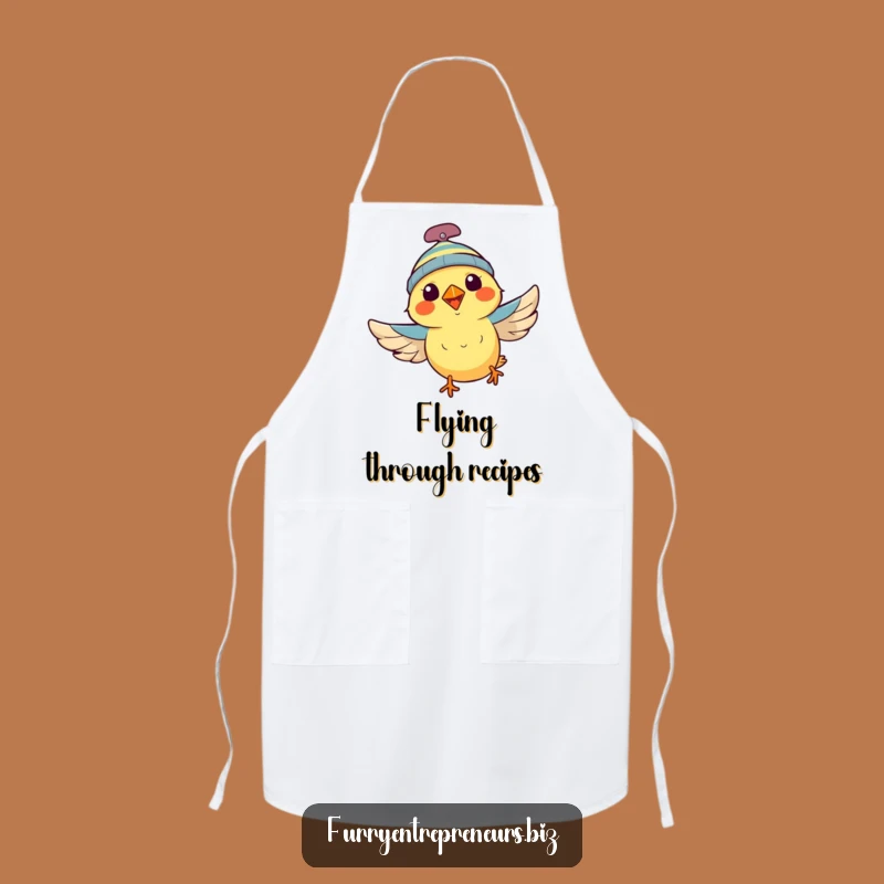 Funny Flying Bird Apron: Propeller Chef's Companion, Perfect Funny Gift!