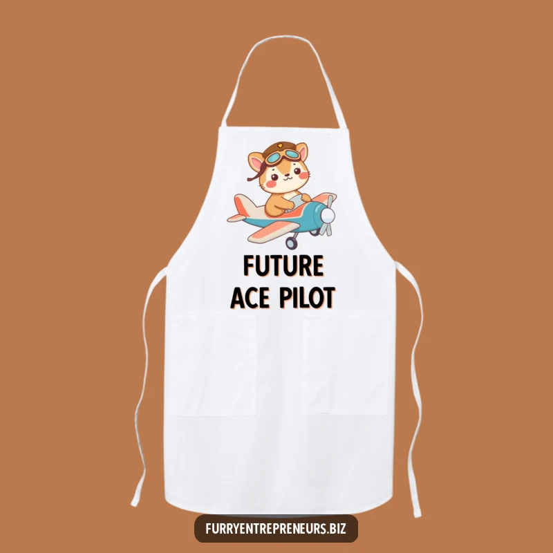 Funny Pilot Animal Apron: Ready for Takeoff, The Perfect Funny Gift!