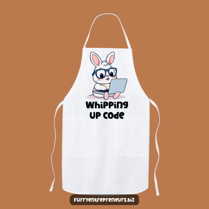 Funny Rabbit with Glasses Apron - Cook Up Some Creative Ideas!