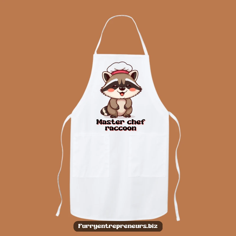 Funny Raccoon Chef Apron: Cook with Giggles in This Culinary Critter Design