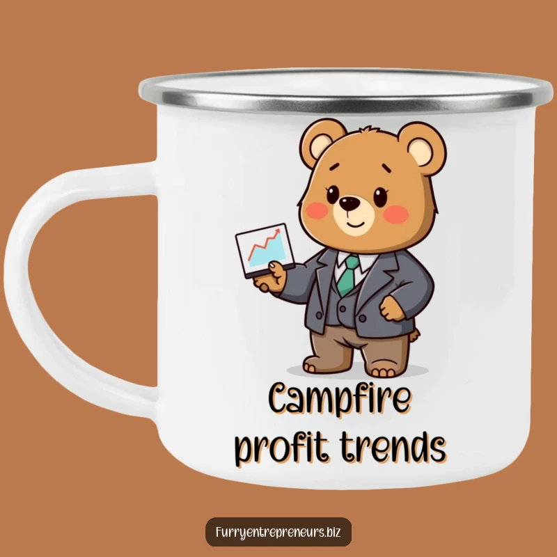 Funny Bear Business Graph Camping Mug: Deals & S'mores!