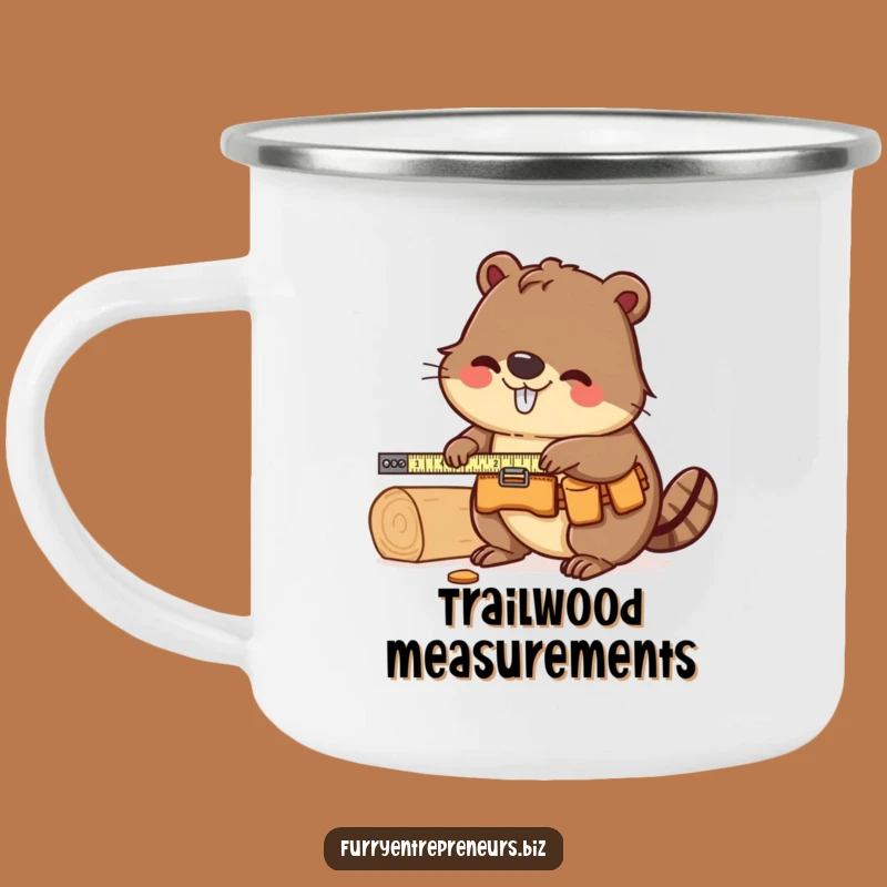 Funny Beaver Carpenter Camping Mug: Sip Your Brew With This Dedicated Woodworker, Take Anywhere Funny Gift!