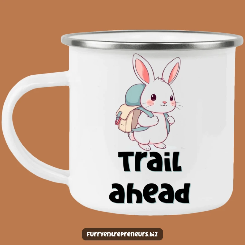 Funny Rabbit Explorer Camping Mug: Sip Your Adventure Fuel in Style