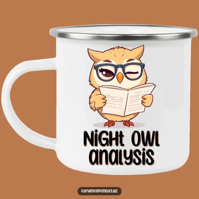 Funny Owl Explorer Mug: Winking Owl Glasses For Camp Budgets, Whimsical Funny Gift!