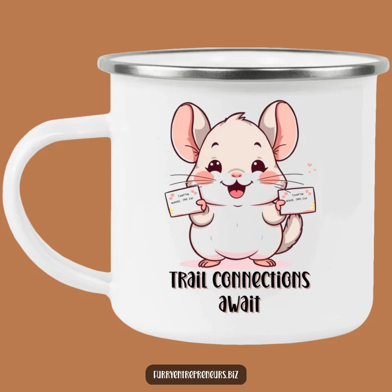 Funny Chinchilla Camping Mug: Distribute Warmth & Smiles Around the Campfire