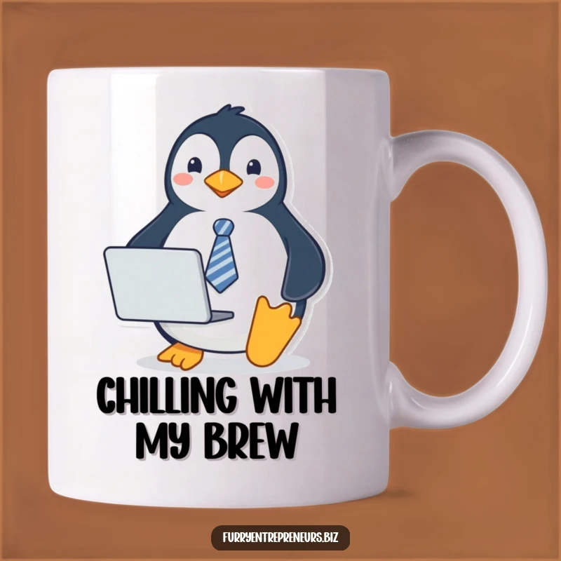 Funny Penguin Tie Mug: A Professional Bird Gift for Office Humor and Coffee