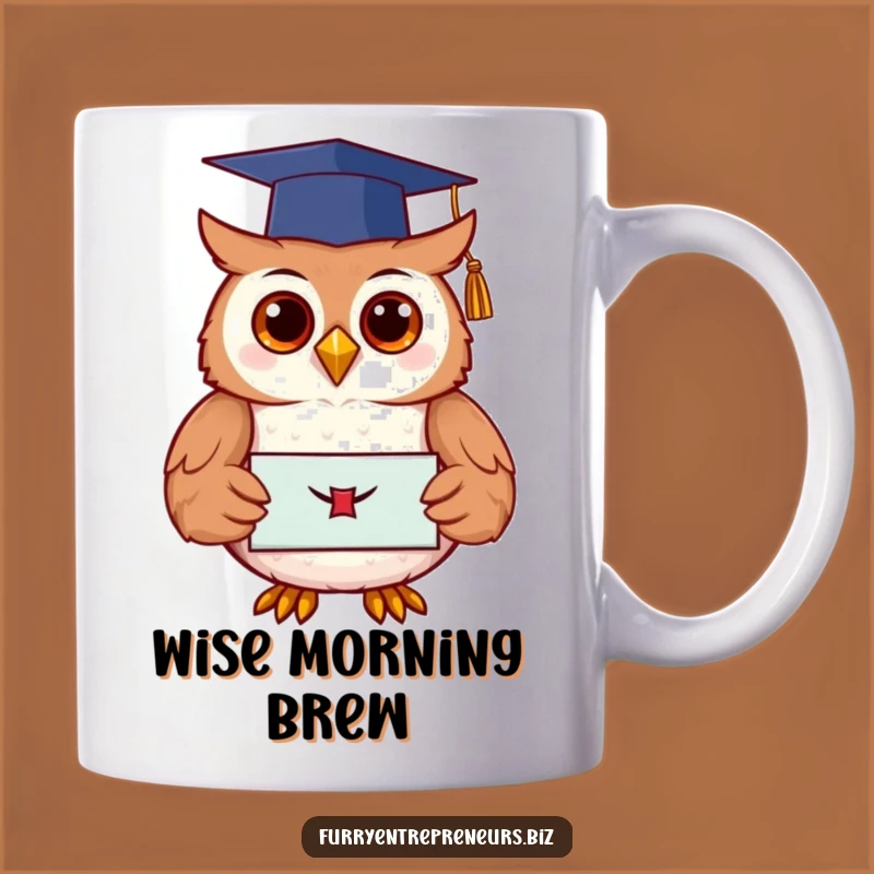 Funny Owl Graduation Mug - Wise Graduate Gift