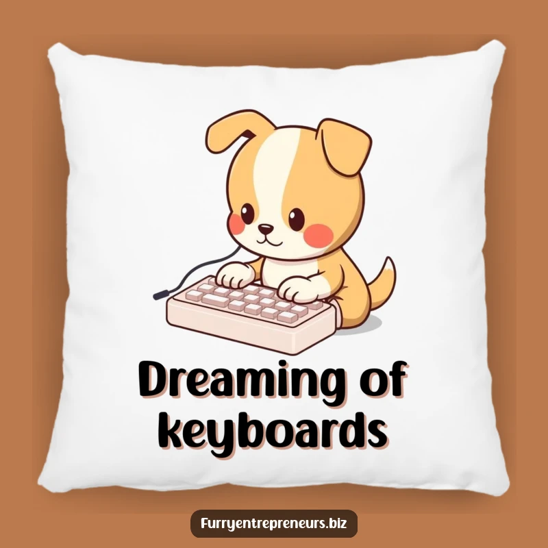 Funny Dog Desk Pillow: Adorable Dog Mini Keyboard Comfort, Cute Funny Gift!