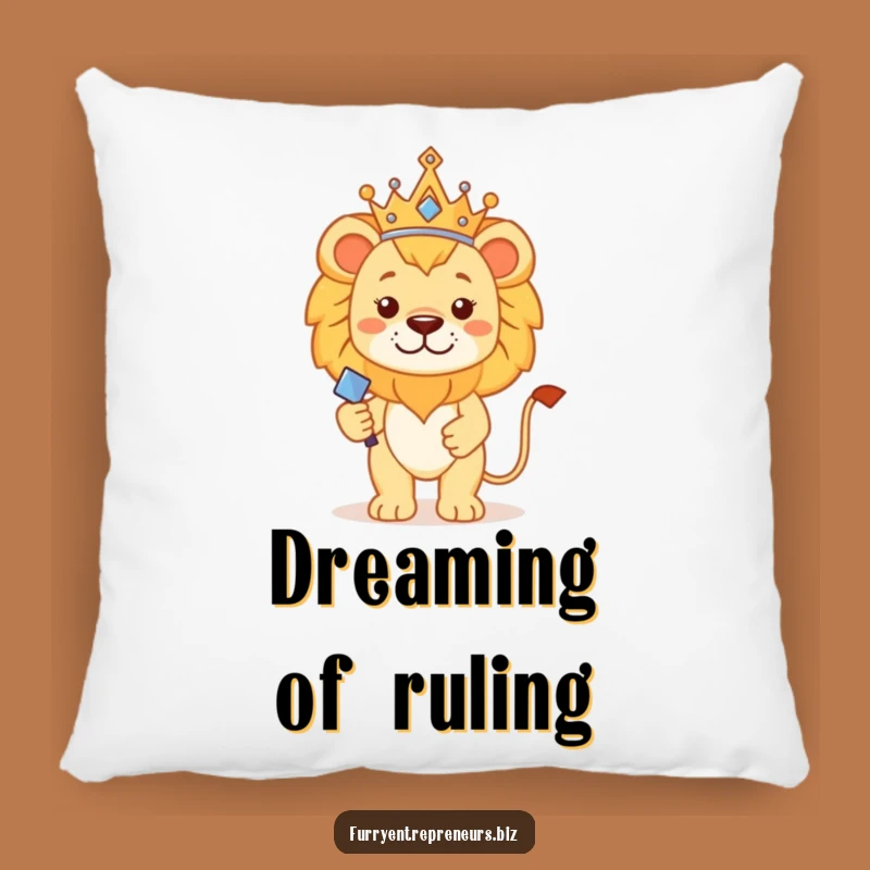 Funny Lion King Pillow - Cozy Regal Beast Accent Decor Gift