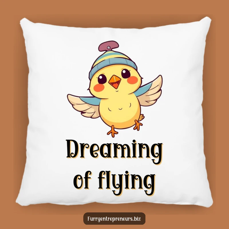 Funny Flying Bird Pillow: Cozy Propeller Beanie Comfort, Perfect Funny Gift!
