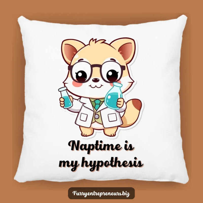 Funny Scientist Animal Pillow: Comfy Conclusions, Delightful Funny Gift!