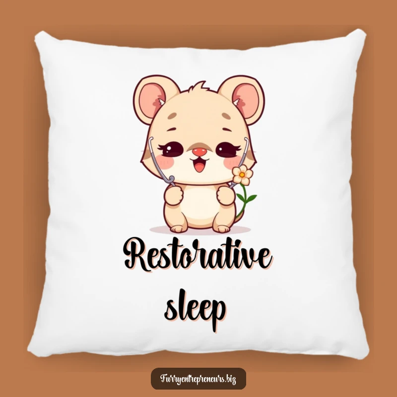 Funny Doctor Animal Pillow: Cozy Delighted Flower Listener Gift