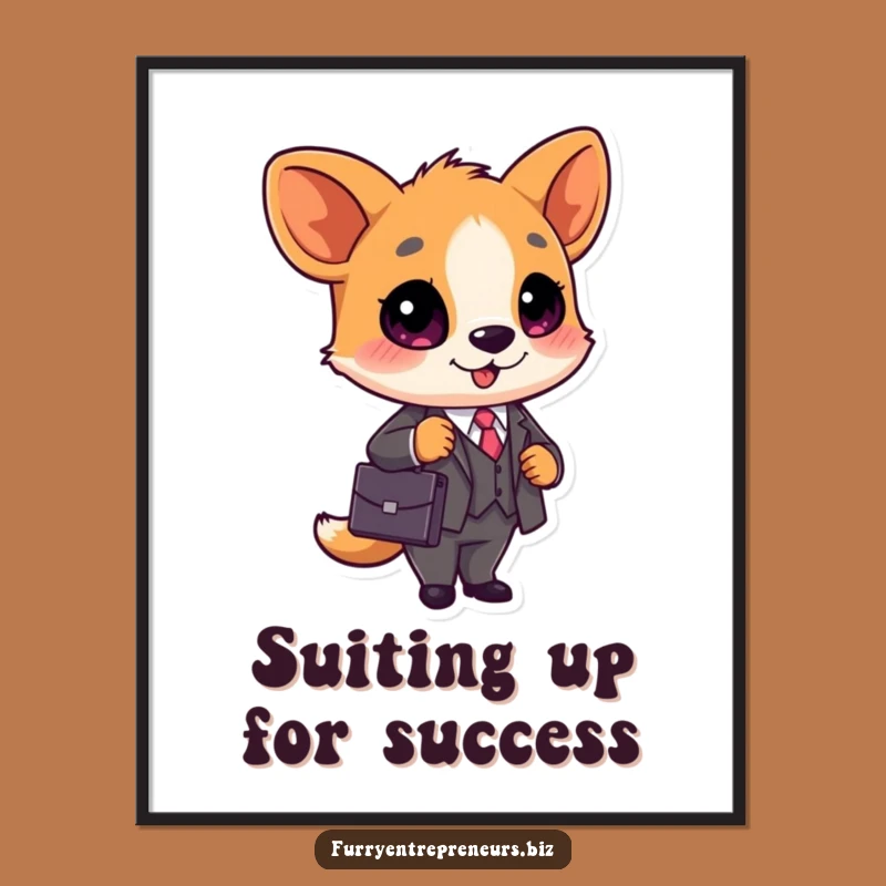 Funny Business Animal Digital Art: Corporate Cool, A Stylish Gift