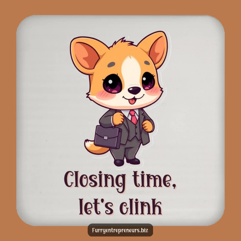 Funny Business Animal Coaster: Protect Your Assets, A Chic Gift