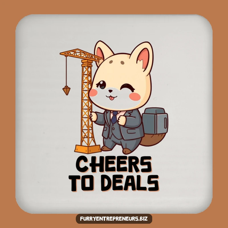 Funny Animal Business Coaster: Tiny Suit Protection, Chic and Hilarious Decor Gift