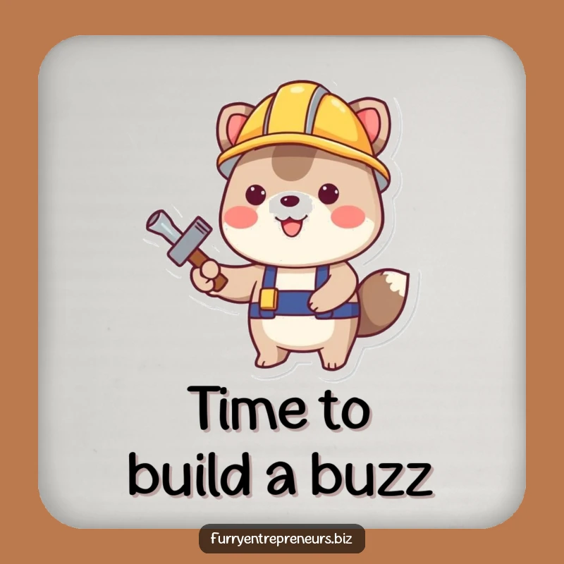 Funny Construction Animal Coaster: Protect Your Surfaces, A Handy Gift