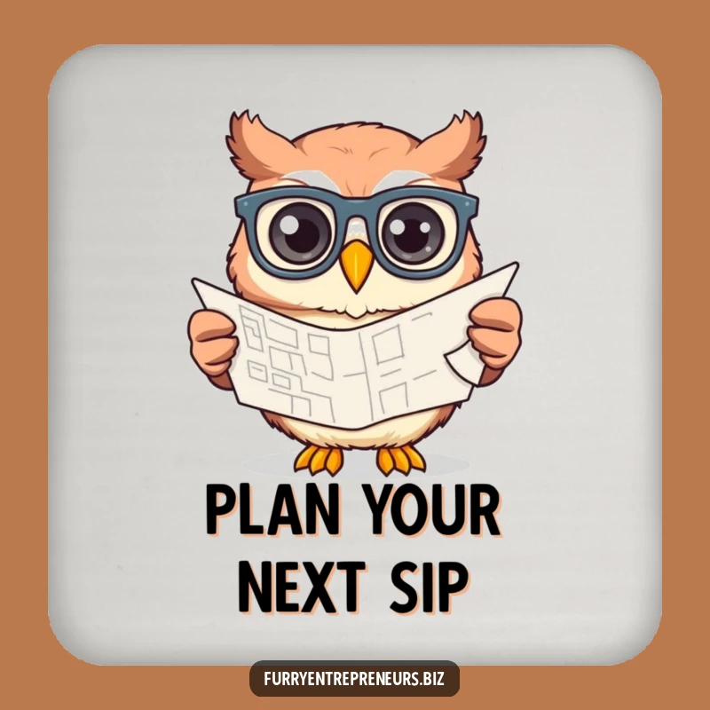 Funny Owl Coaster - Protect Your Surface with Creative Brilliance