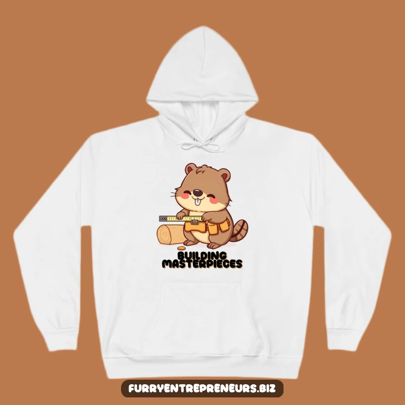 Funny Beaver Carpenter Hoodie: Stay Cozy While You Build, Perfect Funny Gift!