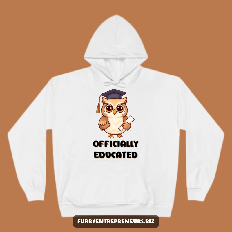 Funny Graduation Owl Hoodie: Cozy & Wise Scholar Sweatshirt, Perfect Gift!