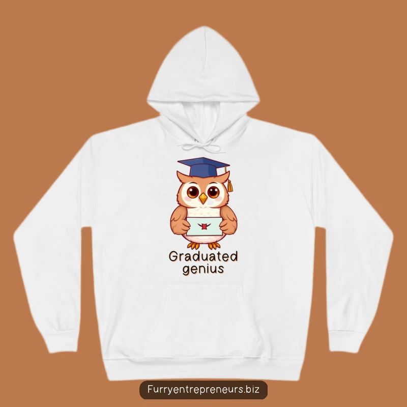 Funny Owl Graduation Hoodie - Cozy Comfort for the Wise Owl
