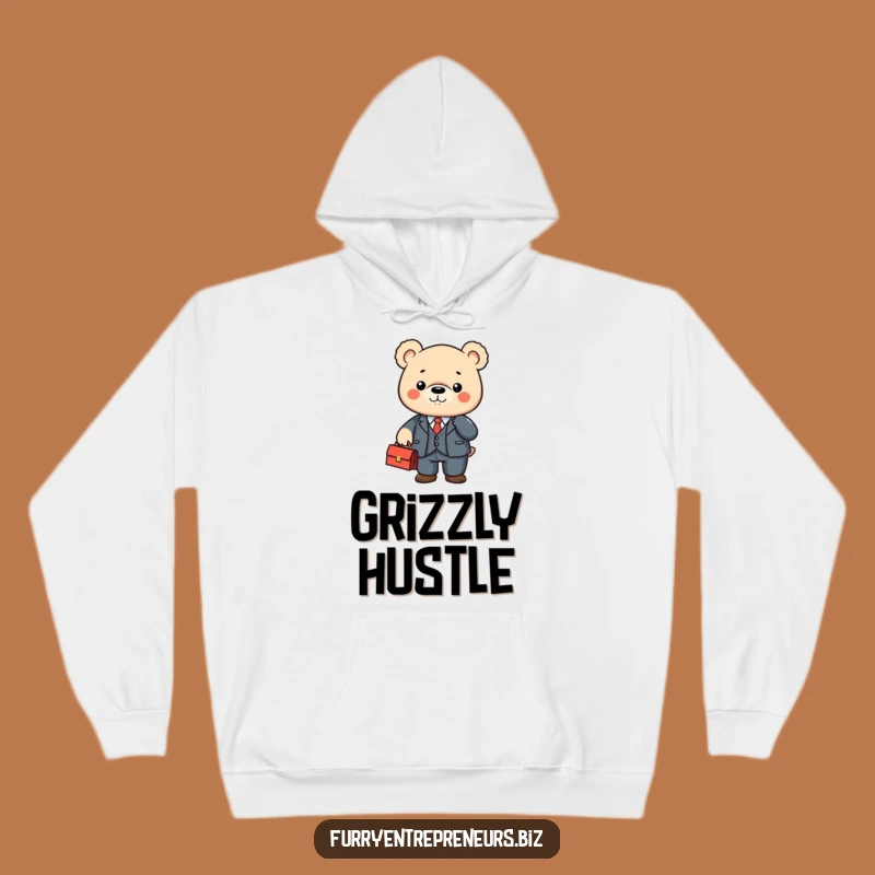 Cozy Funny Business Bear Hoodie: Warm Comfort and Hilarious Professional Style