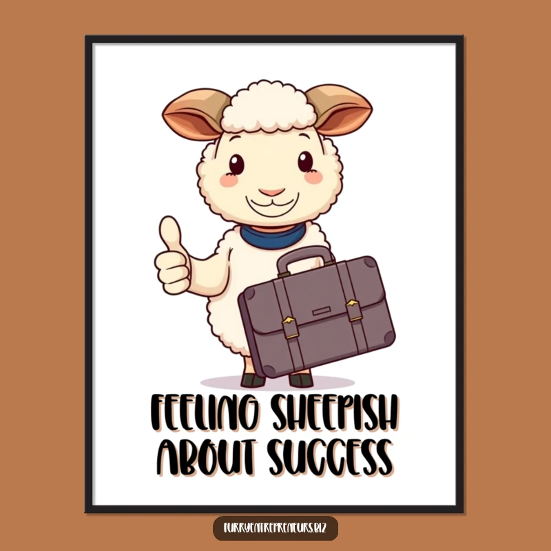 Funny Free Printable Wall Art: Sheep Thumbs Up - Hilarious Downloadable Decor
