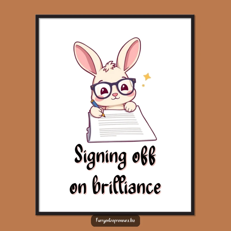 Funny Free Printable Wall Art: Rabbit Signs Document - Hilarious Downloadable