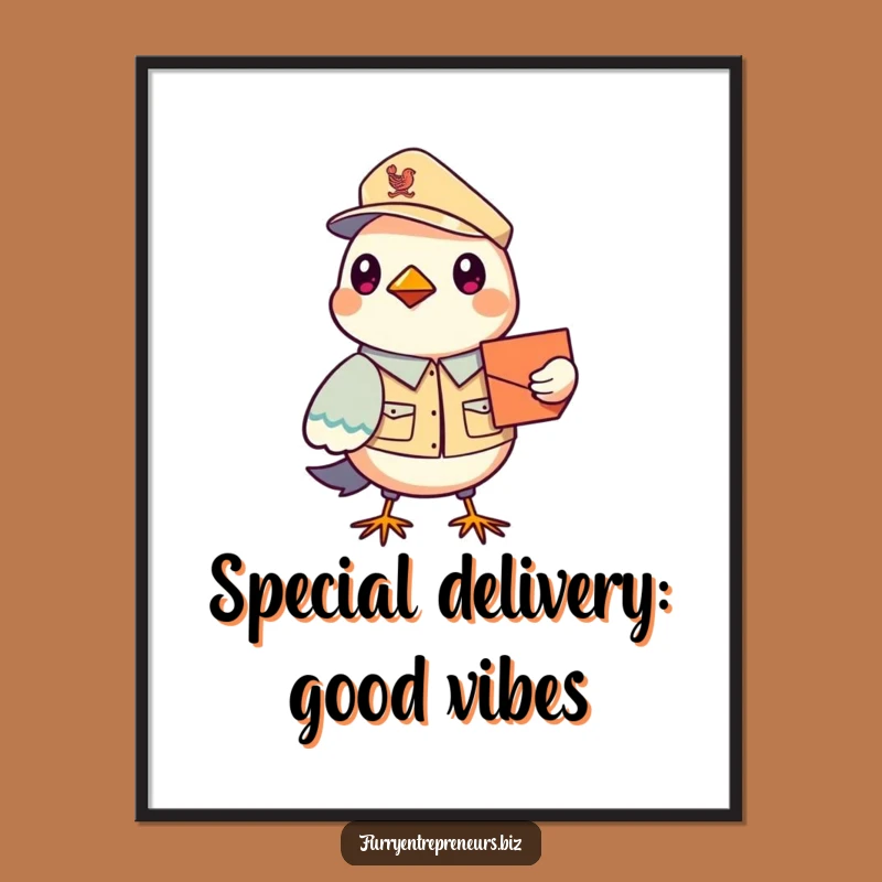 Free Printable Bird Mailman Wall Art: Funny Downloadable Art for Your Home!