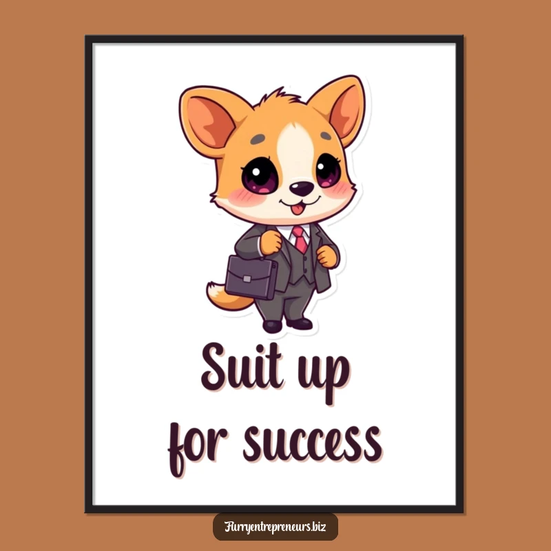 Free Printable Wall Art: Business Animal - Funny Downloadable Decor!