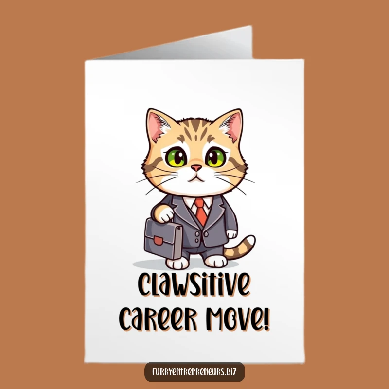 Free Printable Congrats Card: Business Cat's Big Deal - Hilarious Downloadable Success Gift
