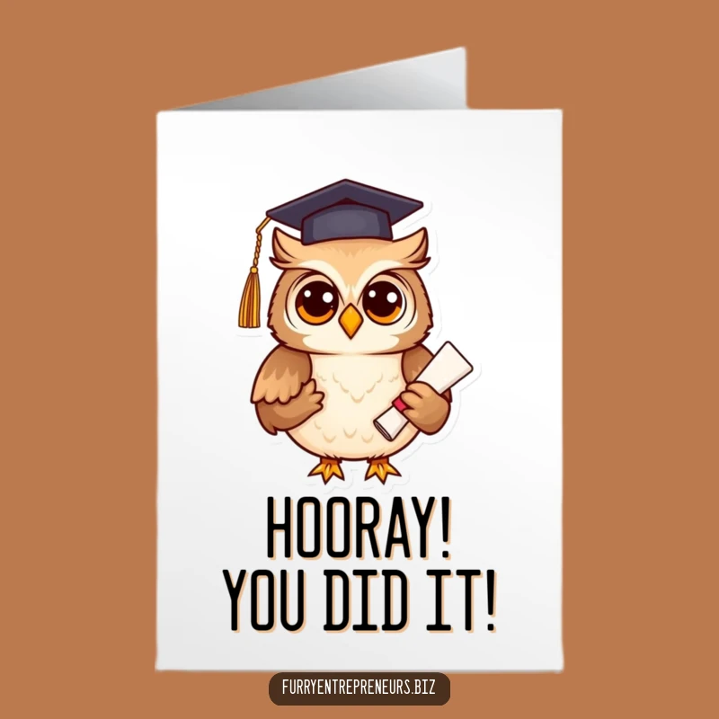 Free Printable Funny Congrats Card: Owl Grad - Celebrate Success with Downloadable Humor