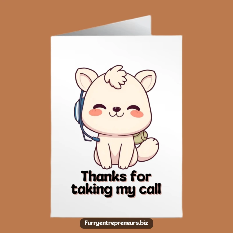 Free Printable Funny Thank You Card: Animal Call Gratitude - Downloadable Gift