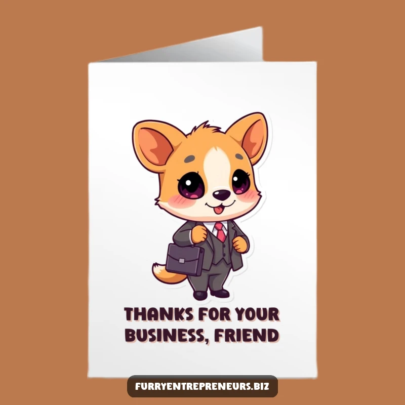 Free Printable Thank You Card: Business Animal - Professional Downloadable Gift!