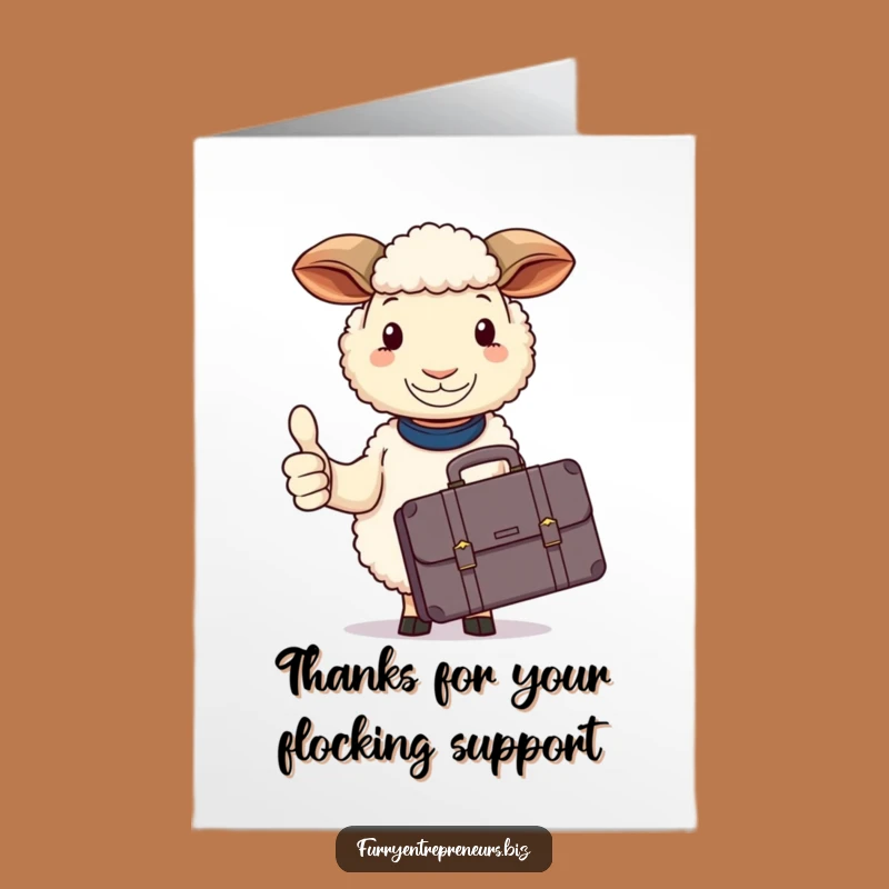 Free Printable Thank You Card: Sheep Thumbs Up - Hilarious Downloadable