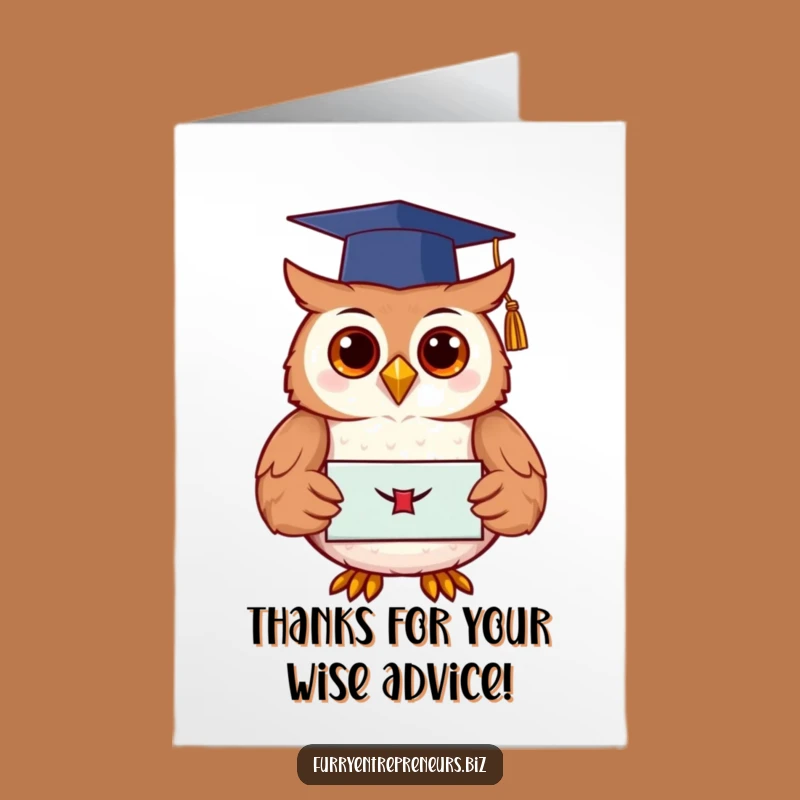 Free Printable Thank You Card: Wise Owl Expressing Gratitude DIY Gift