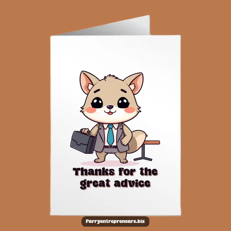 Free Printable Funny Thank You Card: Business Animal Meeting Gratitude - Downloadable Gift