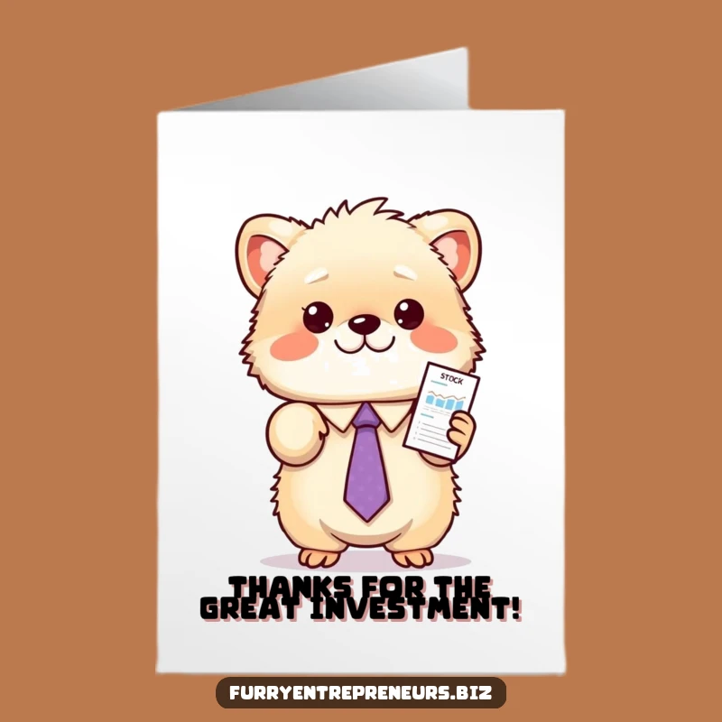 Free Printable Thank You Card: Stock Market Insight, Funny Downloadable Gift for Advice