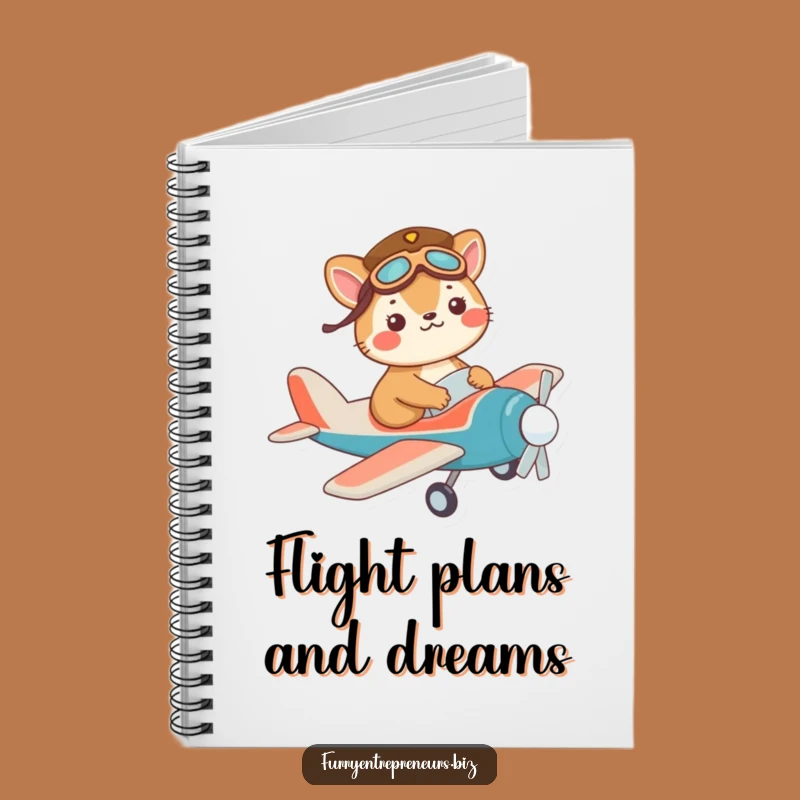 Funny Pilot Animal Notebook: Log Your Flights, A Hilarious Funny Gift!