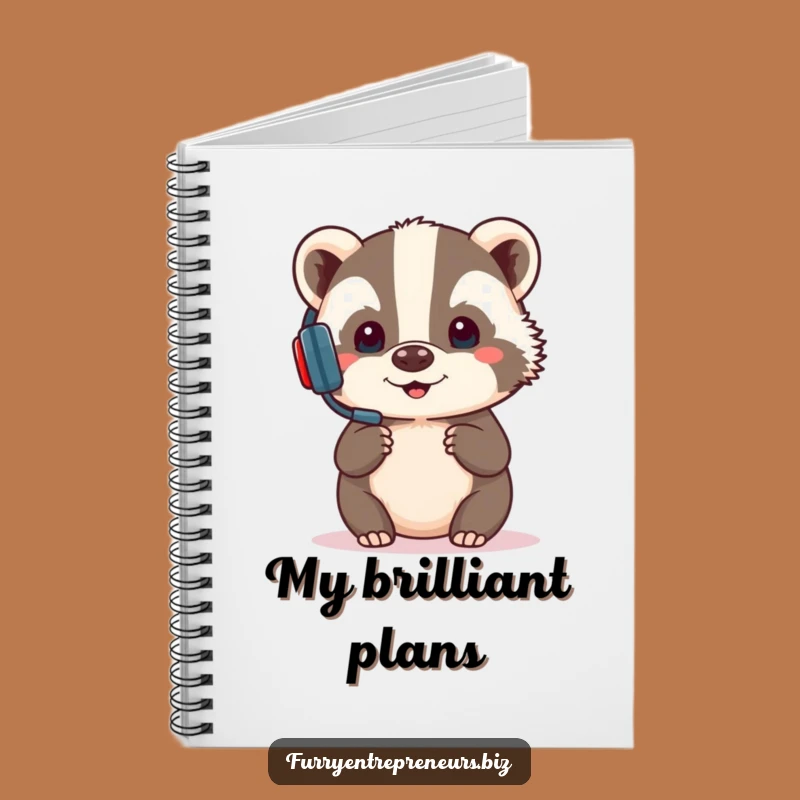 Funny Badger Presentation Notebook: Organize Your Thoughts with Professional Humor