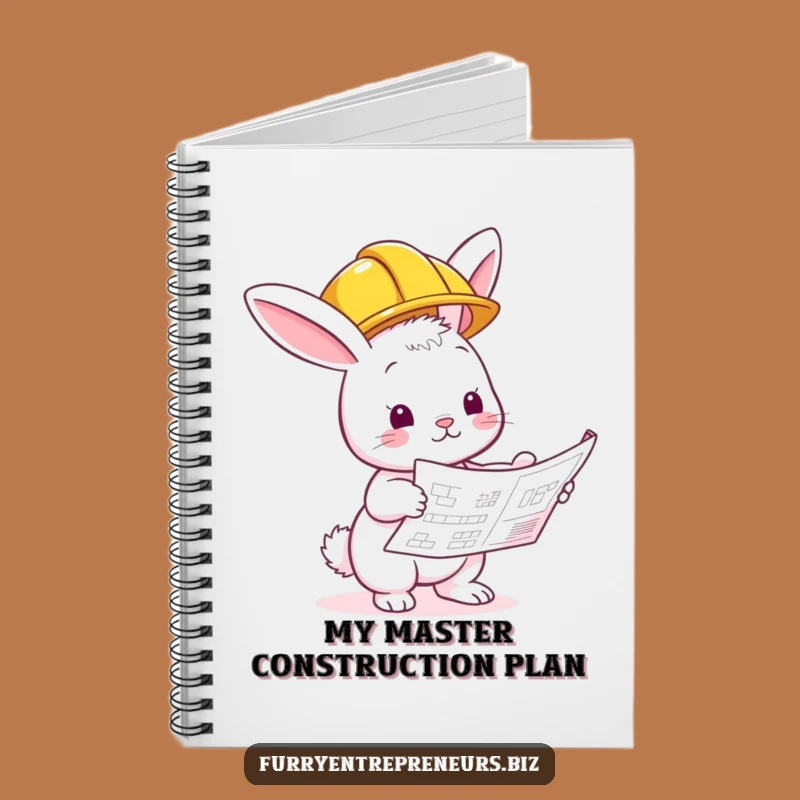 Funny Bunny Builder Notebook: Construction Inspector Journal Gift