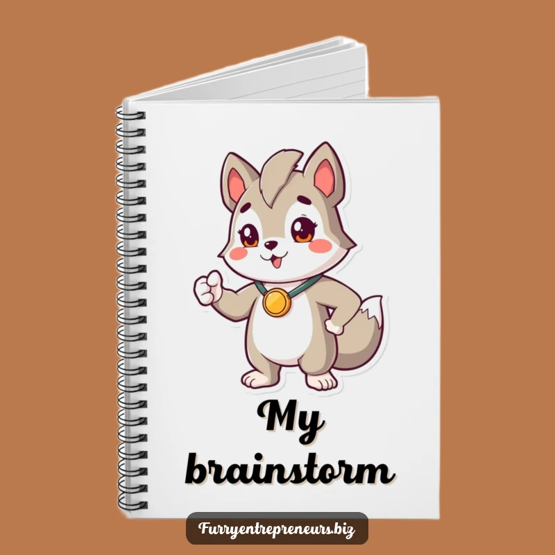 Funny Proud Hero Animal Notebook: Medal Character Journal Gift