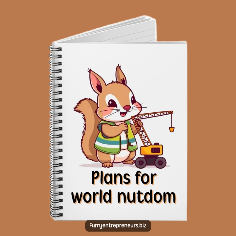 Funny Squirrel Crane Operator Notebook: Plan Your Projects With This Nutty Worker, Perfect Funny Gift!