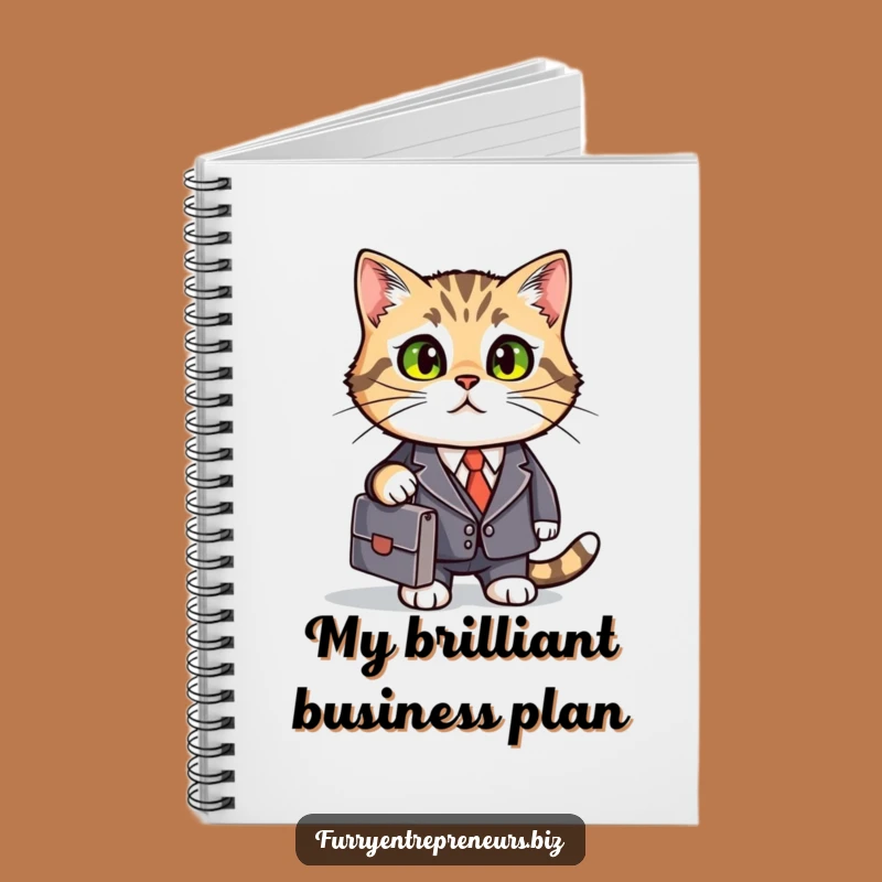 Funny Business Cat Notebook: Suited Feline Journal Gift
