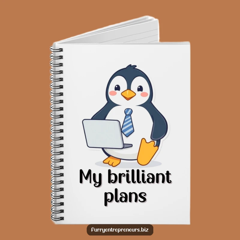 Funny Penguin Tie Notebook: Organize Your Thoughts with This Professional Bird Cover