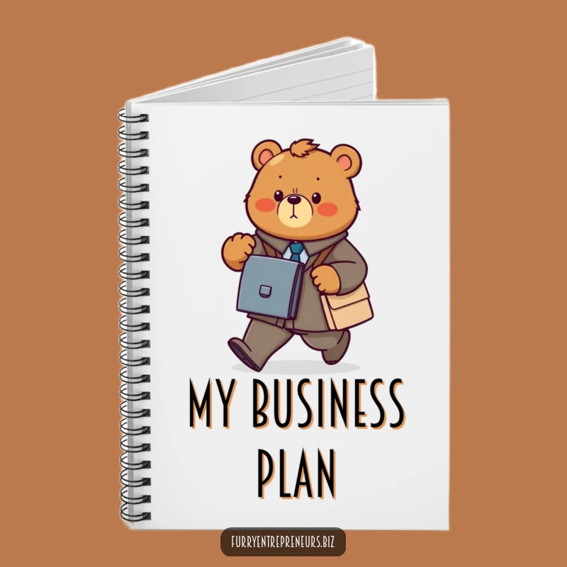 Funny Bear Business Notebook: Jot Down Goals with Drive