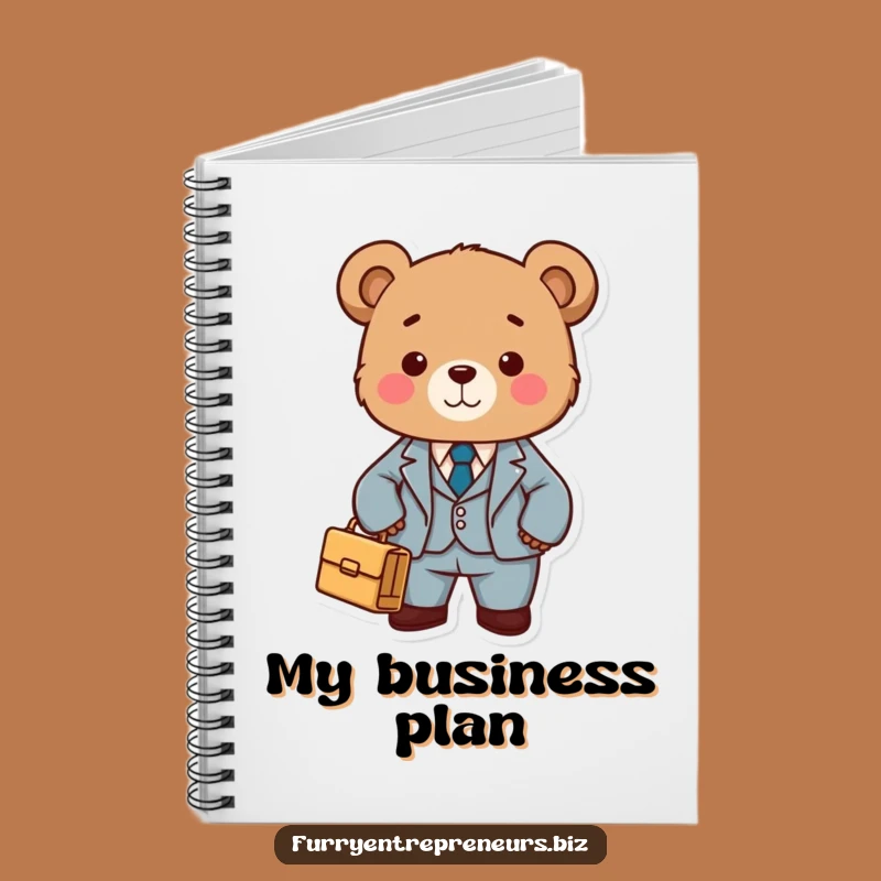 Funny Bear in Suit Notebook - Take Notes Like a Boss