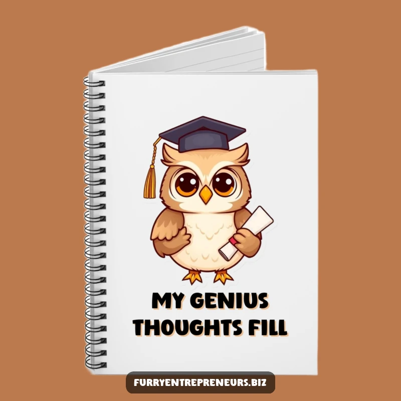 Funny Owl Graduation Notebook: Wise Scholar Journal for Notes & Ideas!
