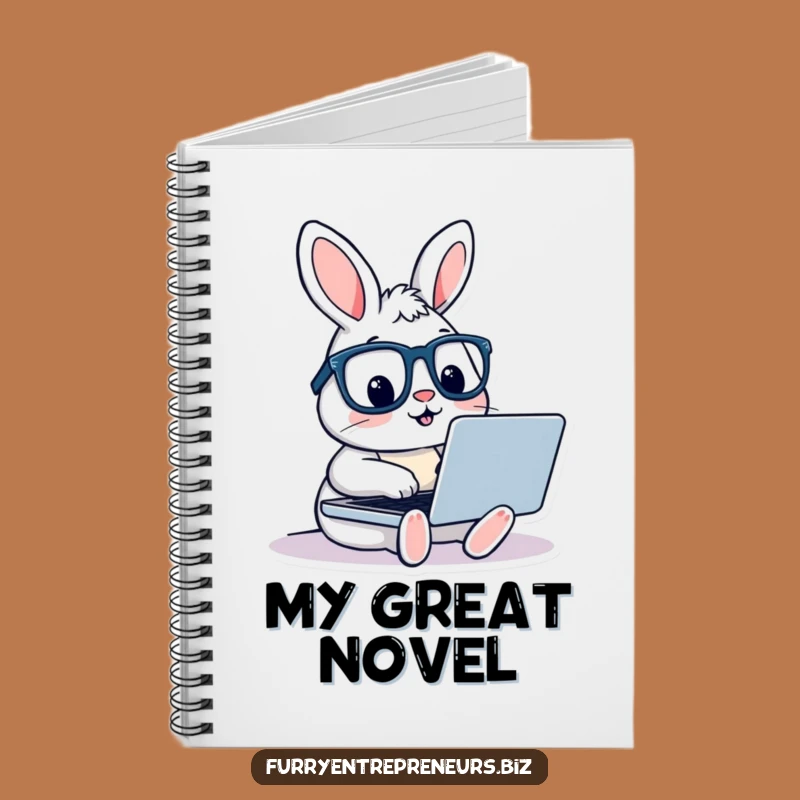 Funny Rabbit with Glasses Notebook - Write Your Next Big Story