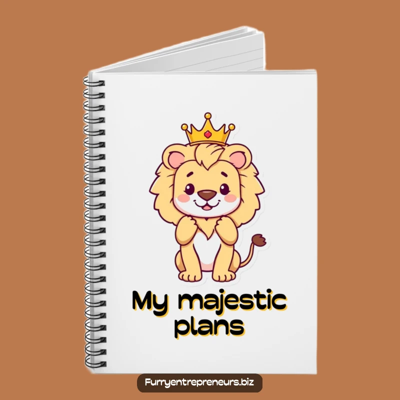 Funny Lion King of Applause Notebook: Capture Your Royal Thoughts!
